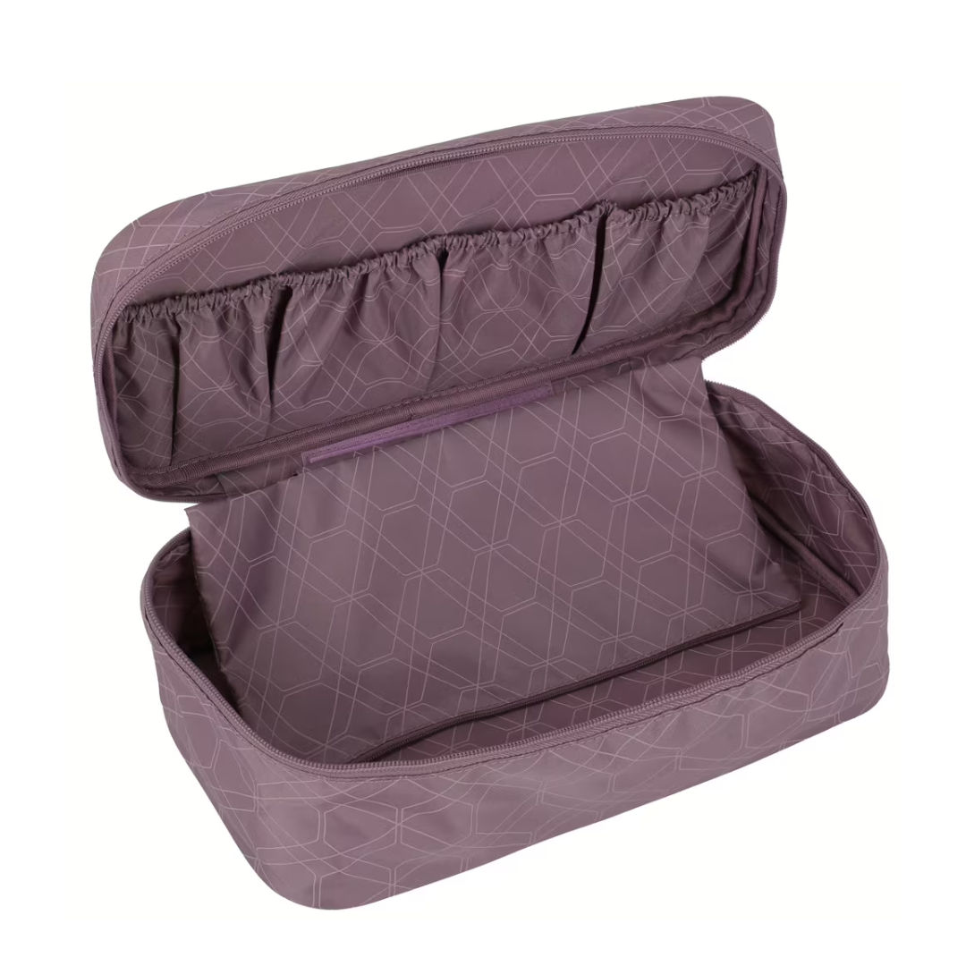 Neseser i torba u setu 32 cm, Lascana 077445-17, lavanda, Travelite
