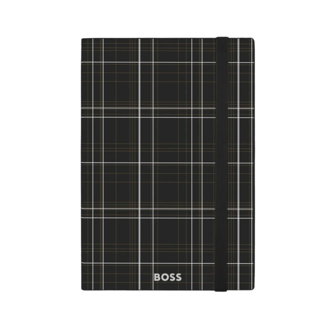 Notes A5 Checkered HNH624AL dikto, crni, Hugo Boss