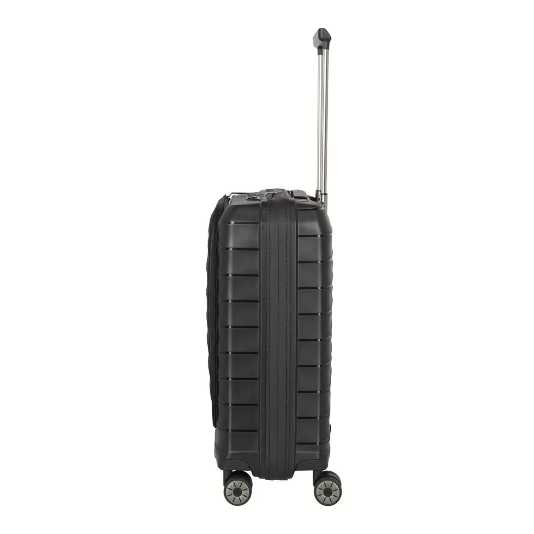 Kofer 55 cm ABS Mooby sa prednjim džepom, 076846-01, crni, Travelite