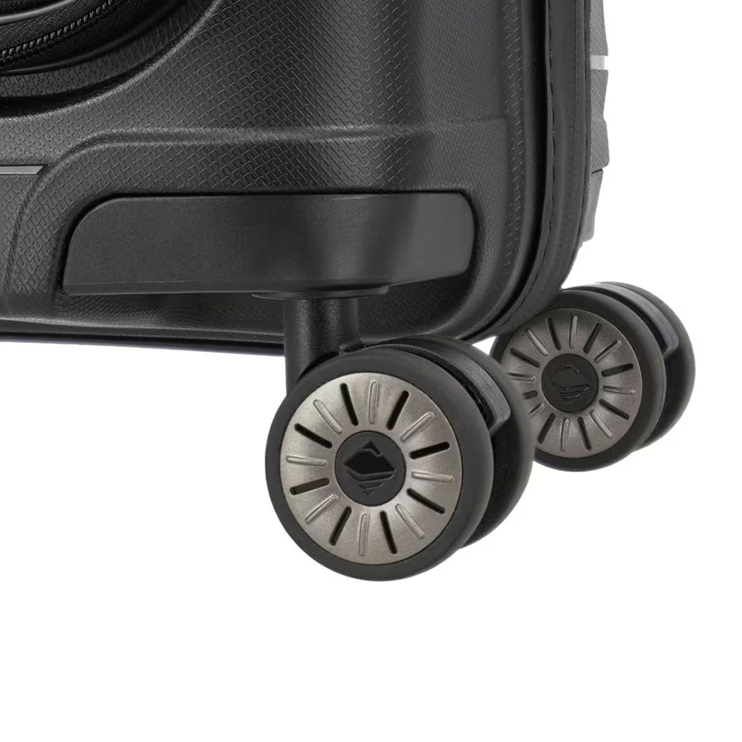 Kofer 55 cm ABS Mooby sa prednjim džepom, 076846-01, crni, Travelite