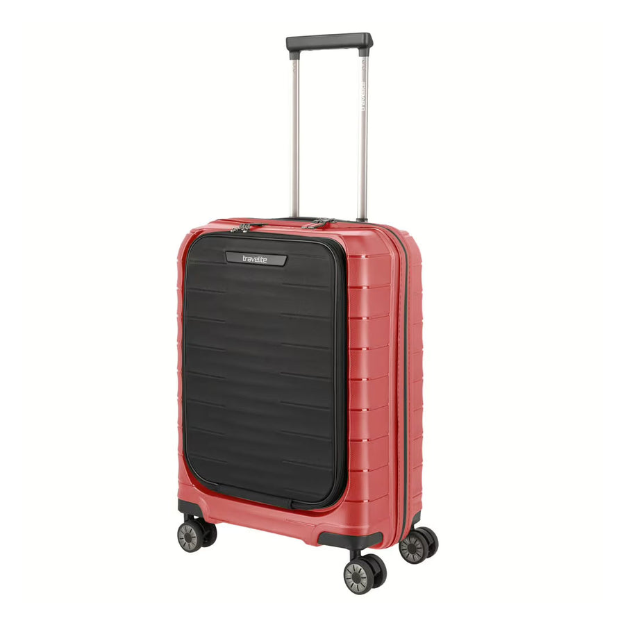 Kofer 55 cm ABS Mooby sa prednjim džepom, 076846-10, crveni, Travelite