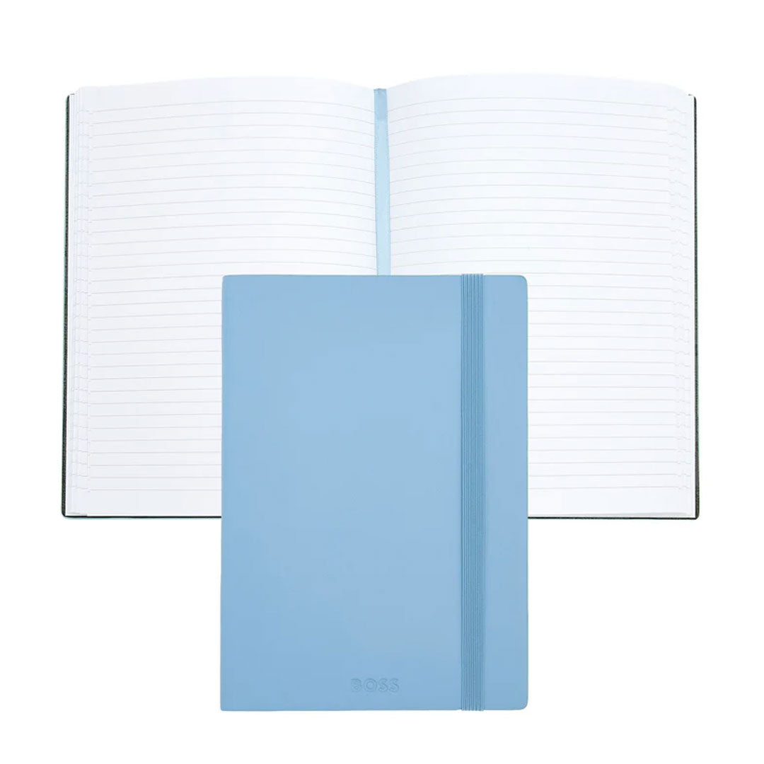 Notes A5 Classic Light HNH422ML, dikto, pastelno plavi, Hugo Boss