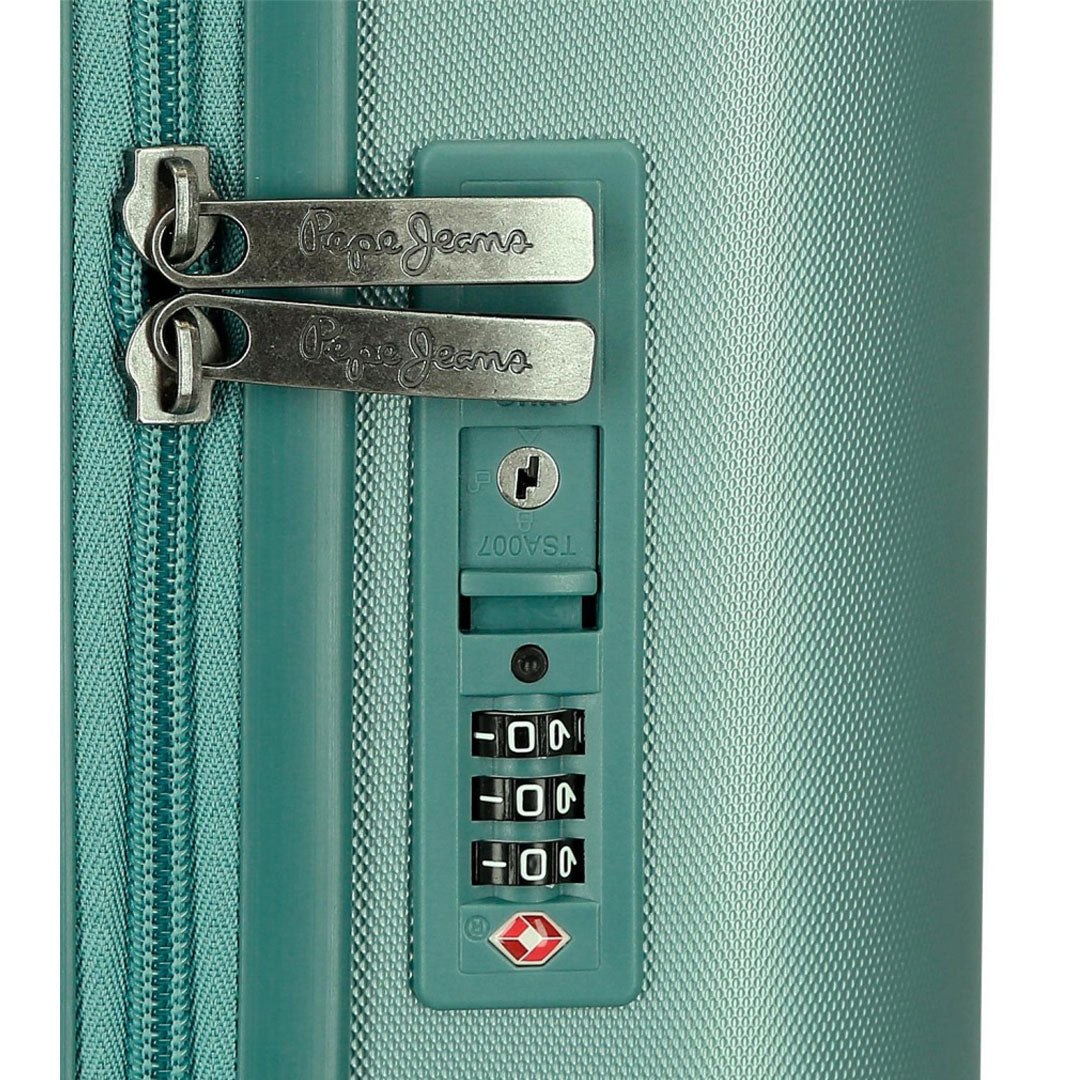 Kofer 55 cm ABS Highlight, proširivi 768862B, zeleni, Pepe Jeans
