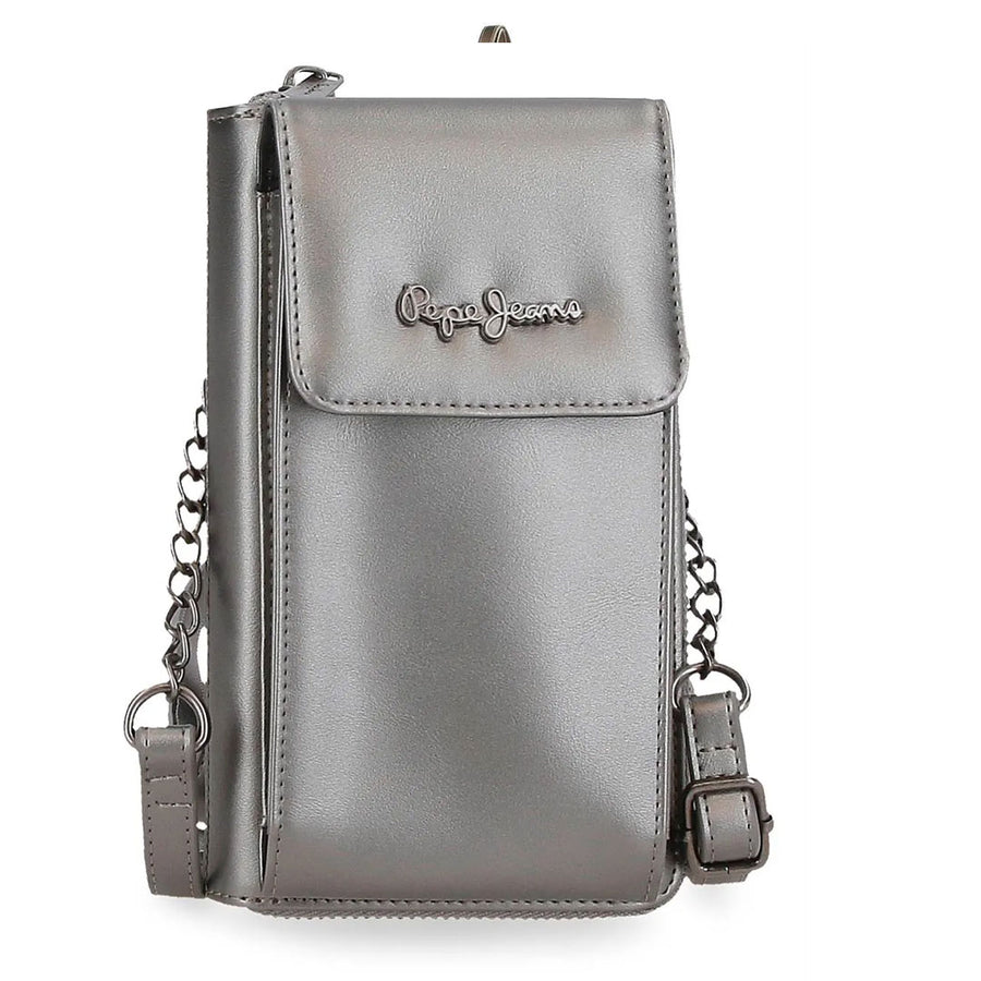 Torba na rame 20cm, Ruby 7085342, srebrna, Pepe Jeans